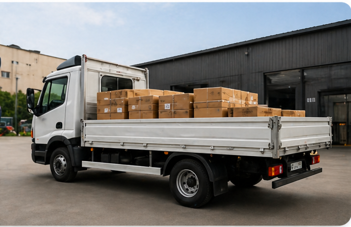 Camion scoperto per trasporto attrezzature